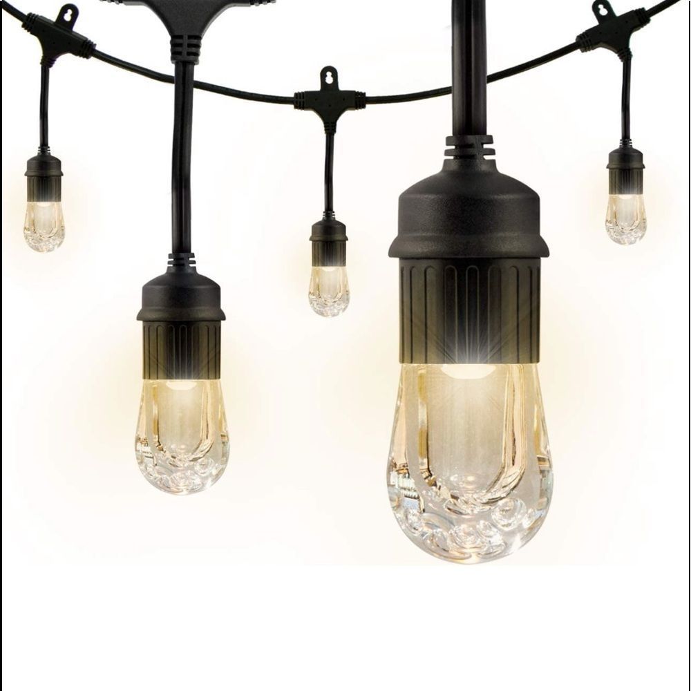 Enbrighten Classic LED Cafe String Lights 18’ Commercial Grade